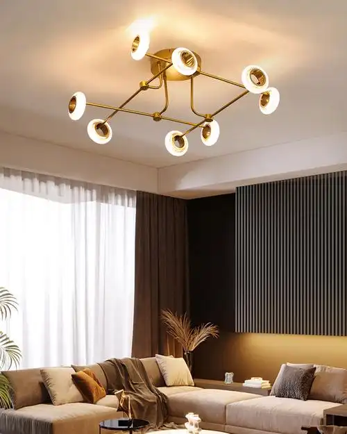 吊灯客厅北欧灯具现代简约卧室魔豆餐厅网红红灯客厅吊灯