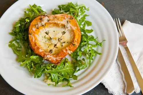 creamy baked acorn squash