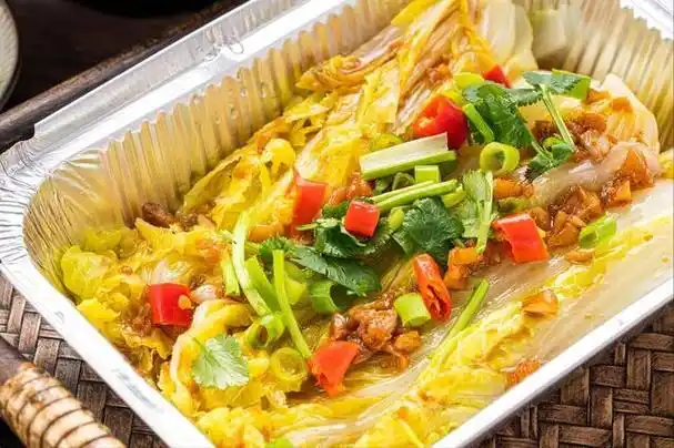 色香味俱全的锡纸娃娃菜,口感鲜美,简单易做的家常菜!