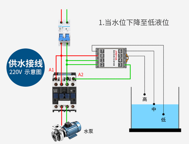 正泰(chnt) 正泰液位继电器 全自动水位控制器 液位控制器水泵开关