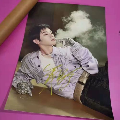 华晨宇亲笔签名海报亲签保真活动现场粉丝应援周边产品收藏无印刷