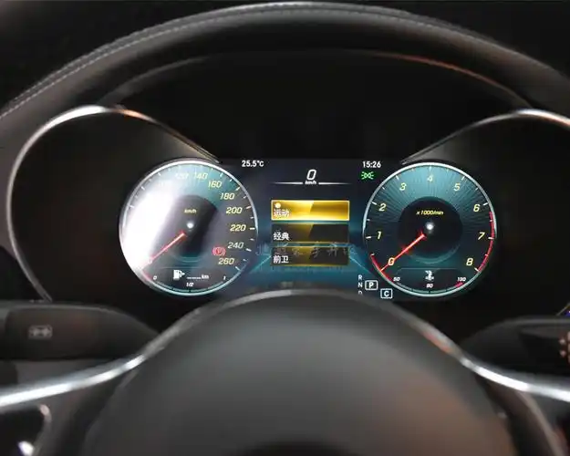 20款奔驰c180改装液晶仪表实用吗捷越东莞