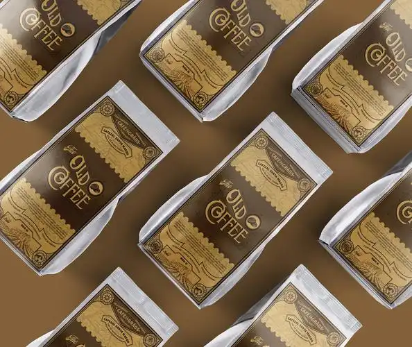 复古咖啡袋包装设计
