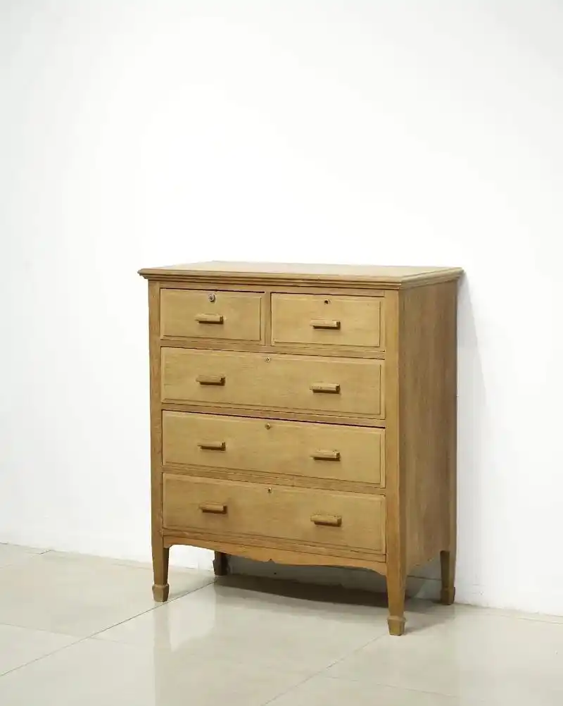 民国时期老家具柚木五斗柜