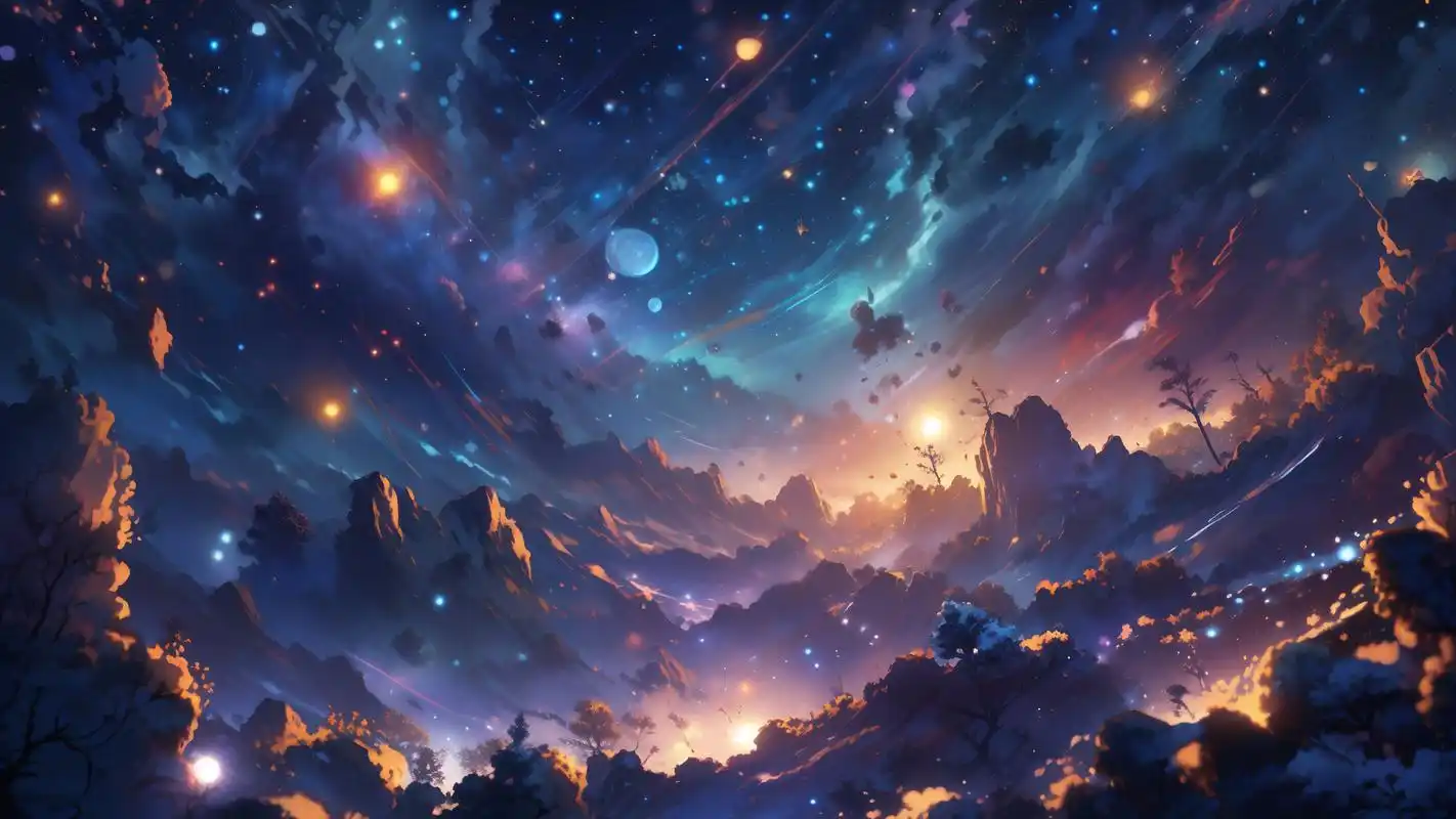 动漫星空高清壁纸90梦幻神秘感拉满 动漫星空高清壁纸来啦!