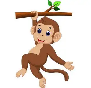 可爱的猴子森林儿童图片