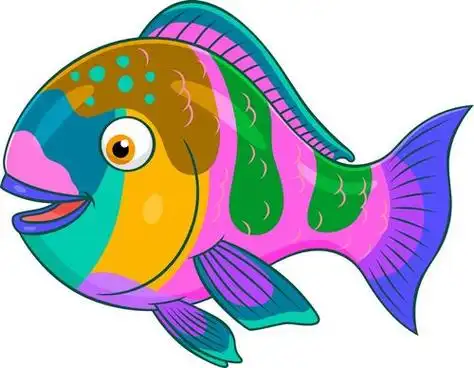 鱼简笔画彩色鱼简笔画彩色的图片