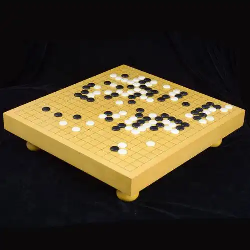 围棋棋盘云扁5公分新榧木拼接棋桌中式棋具实木围棋