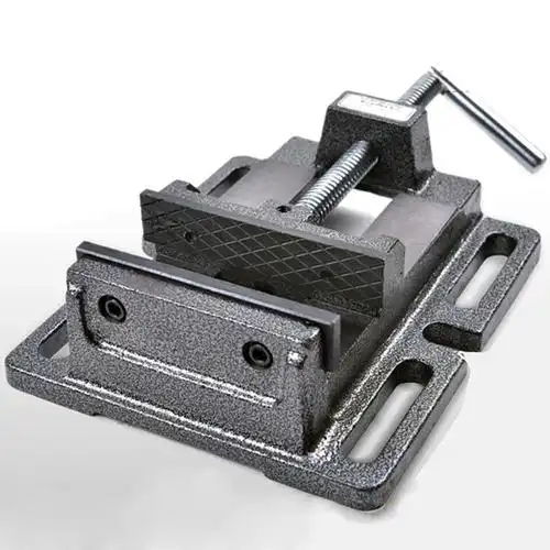 平口钳铸钢木工钳小型平口台钳工业级精密台钻简易固定夹具美式