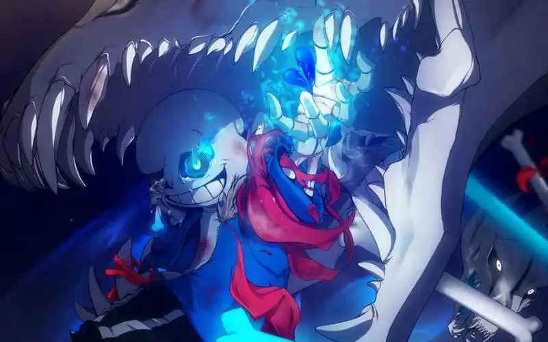 传说之下骨头传说梦魇不需要技术的打法像我们这种手残党最喜欢了bgm