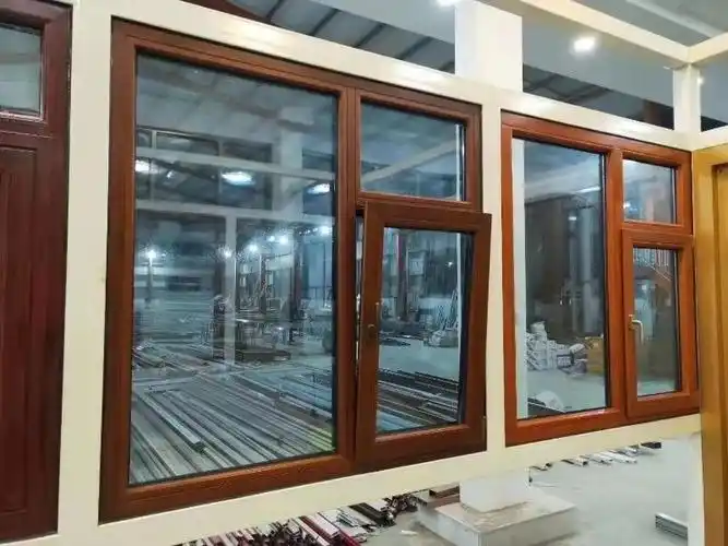 隔音隔热铝木复合窗断桥铝门窗铝包木门窗