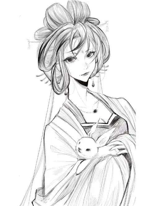 绘画  #procreate绘画  #procreate  #中秋节  #原创  #古风  #古装