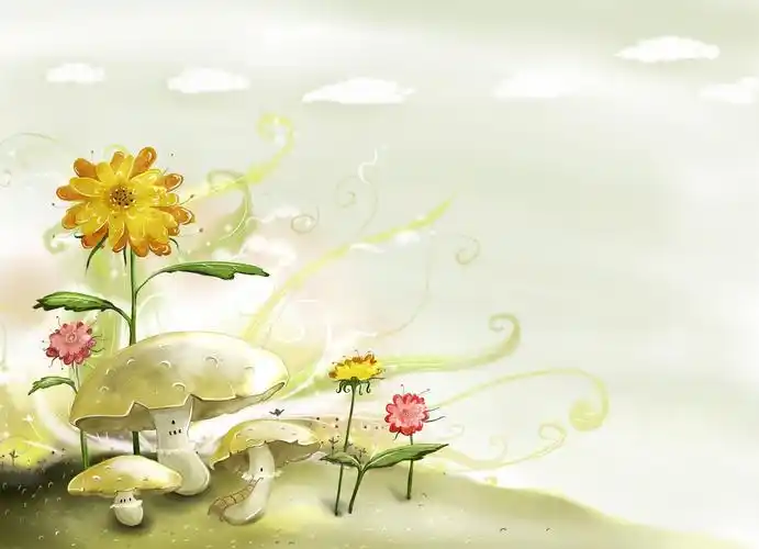 秋季卡通矢量背景图片