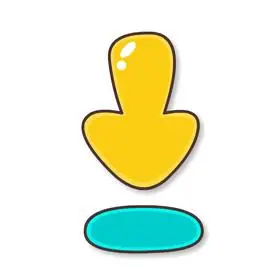 黄色向下箭头方向指示下载动图gif