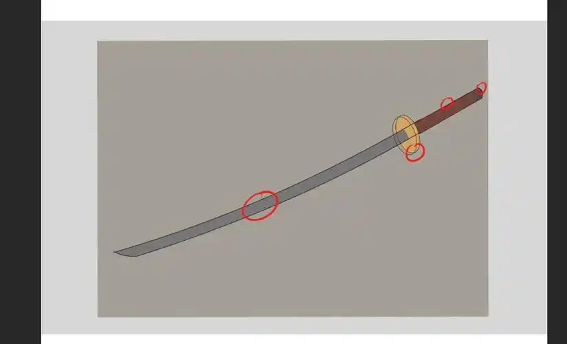 武器专题|8步教你画一把超帅气的日式太刀!