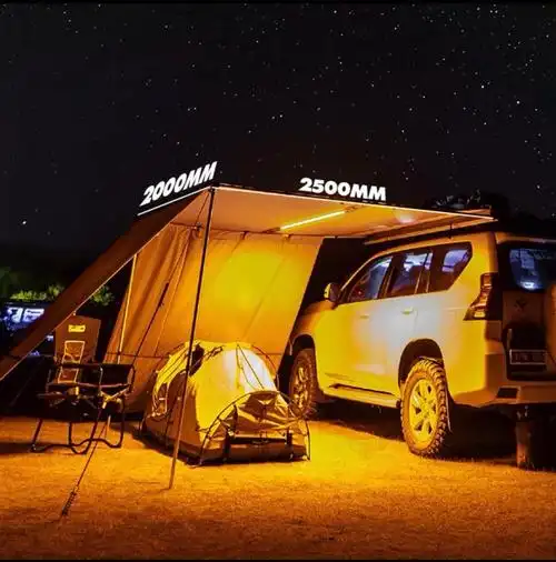 2022新款车顶帐篷带侧帐venturetoye越野车载天幕帐篷车边侧帐侧帘
