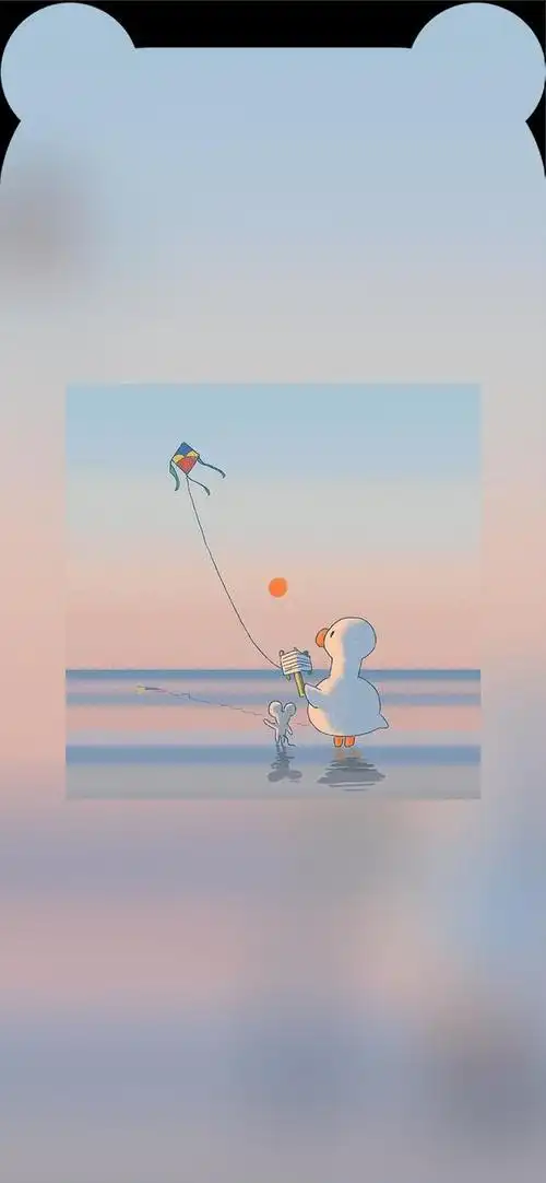 多彩壁纸319期|你们要的iphone刘海壁纸,可爱小耳朵壁纸