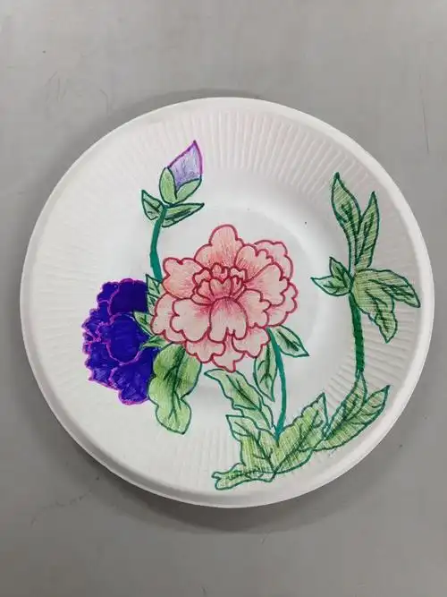 美术课——盘子画