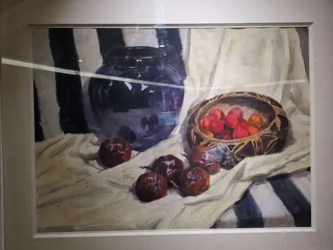 认真看看陈朝生老师水彩画的用笔用色,感受一下.