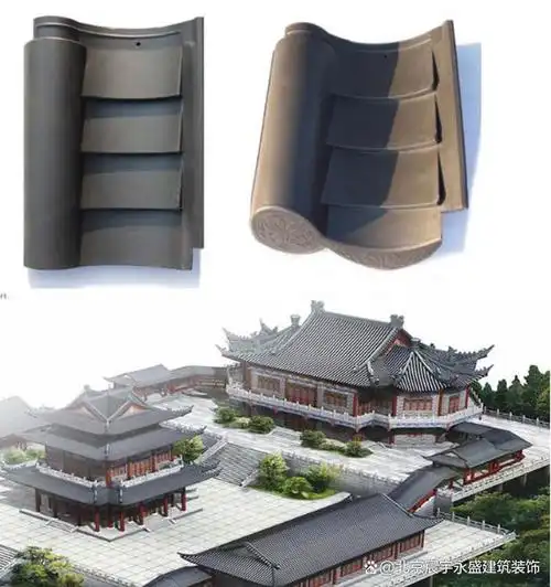 水泥仿古瓦是水泥瓦的一种,表面具有古建瓦装饰效果,瓦片规格一般为