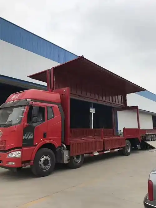 8米飞翼车厢价格 6.8米飞翼厢式货车 厢式飞翼货车图片