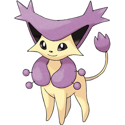 你好,向尾喵的进化是优雅猫,长这样