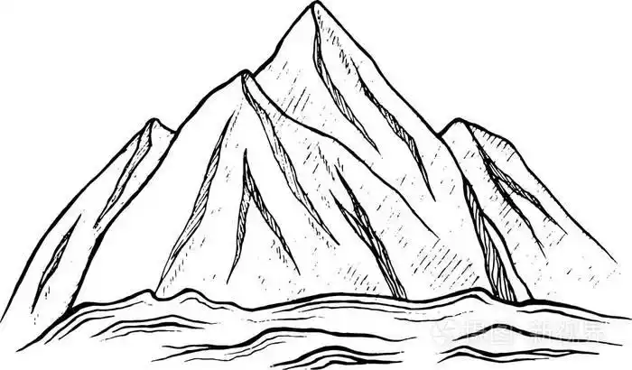 水墨山-图画图画.矢量插图插画-正版商用图片0g46aa-摄图新视界