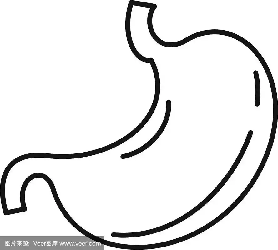 内部胃图标轮廓样式
