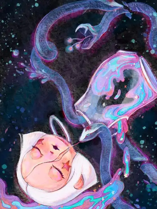 潮流艺术原创插画破碎78