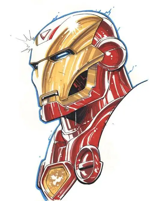 漫画英雄插画欣赏钢铁侠3