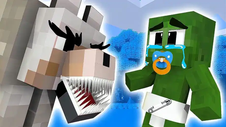 我的世界mc动画:小僵尸成长记