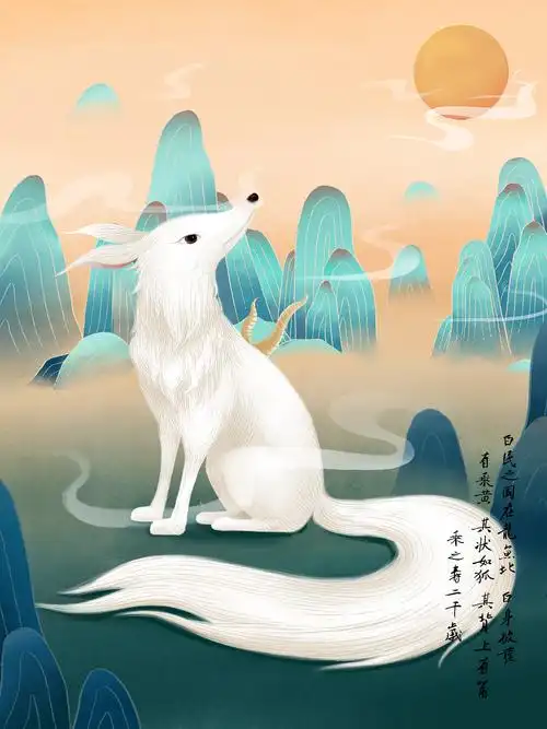 山海经异兽录--乘黄_兔子李雷-站酷zcool
