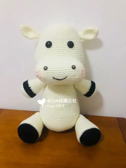 钩织抱抱牛图解