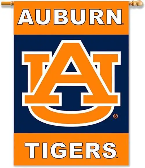 ncaa 奥本大学老虎队双面 71.12x101.60 厘米旗杆袖旗帜