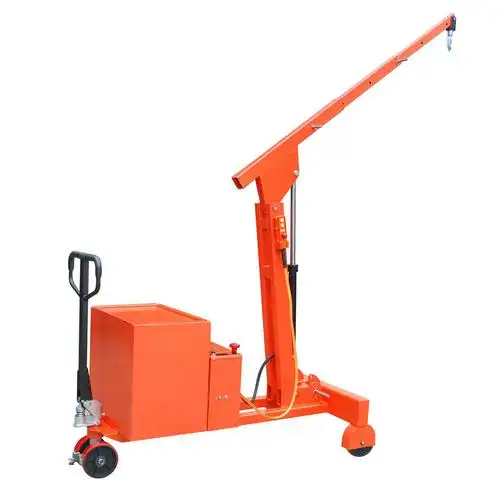 定制重载型半电动平衡重式单臂吊|可移动小吊车|模具吊车