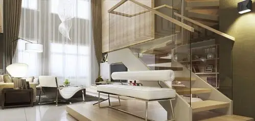 简约客厅楼梯效果图