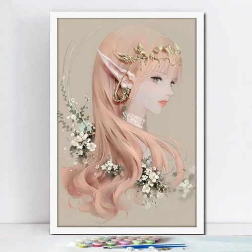 海的女儿美人鱼童话故事人物diy数字油画定制手工定制画装饰画