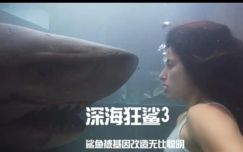 深海狂鲨3:整个电影就是鲨鱼犹抱琵琶半遮面
