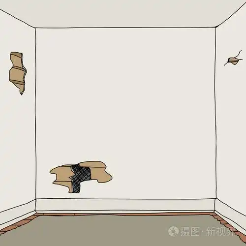 破旧的老房间里