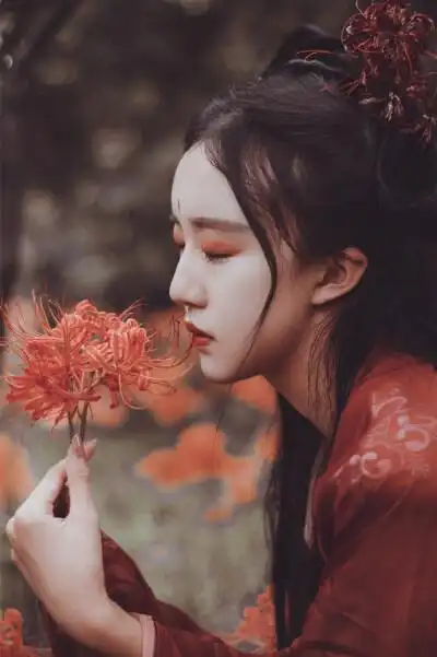 不在五行之中,生于弱水彼岸,无茎无叶,绚灿绯红,谓之曼珠沙华