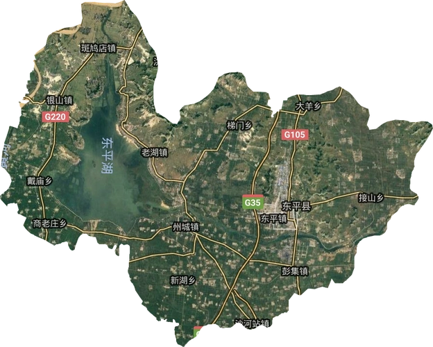 东平县高清卫星地图