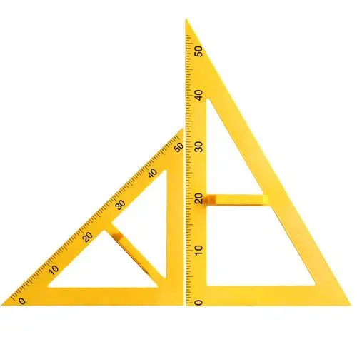 教学三角板套装大教具组合教师用绘图三角尺大号塑料特大带手柄