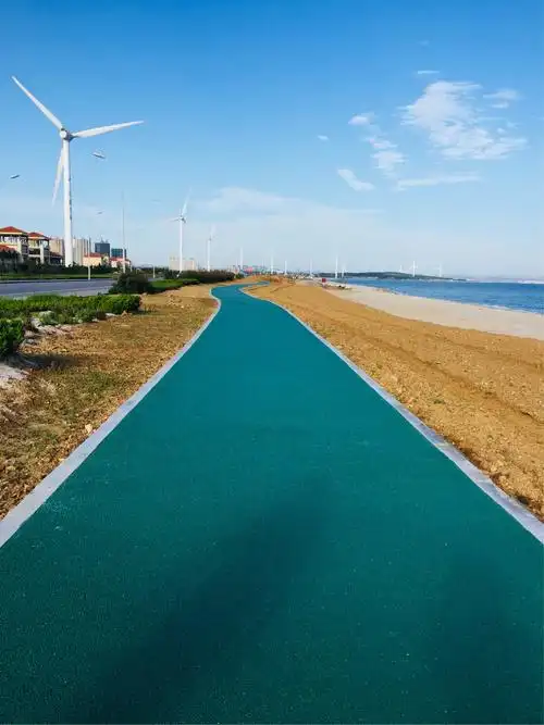 威海环海公路上国家重点建设的步行项目