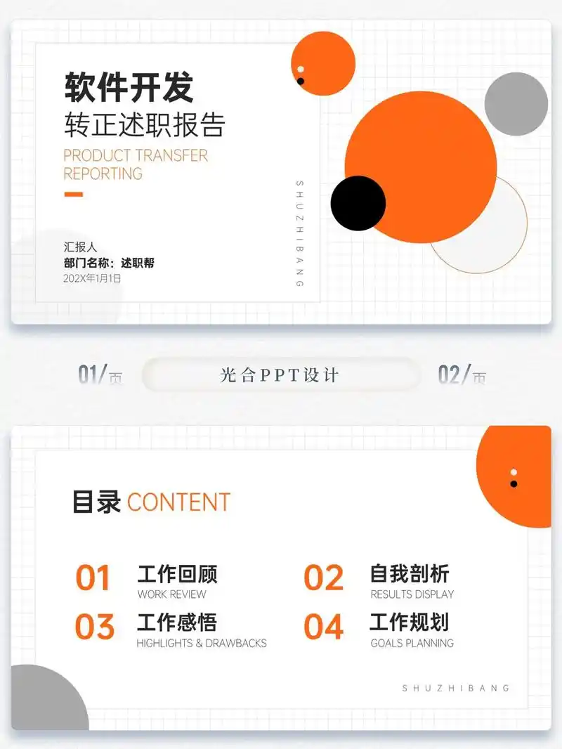 软件开发试用期转正述职报告ppt5409.章节一:工作回顾  - 抖音