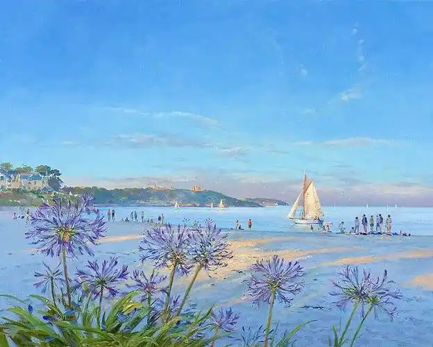 英国画家ted dyer-海景油画作品欣赏