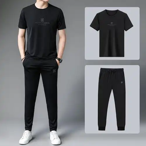 9男童夏装半截袖套装三四五六七八九十岁小男孩休闲透气袖短裤帅气已