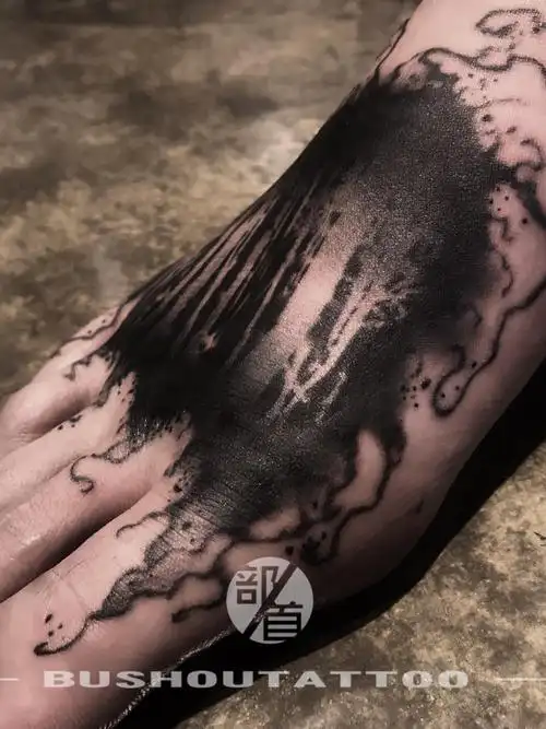 黑金_纹身图案手稿图片_bushoutattoo-烟头的纹身作品集