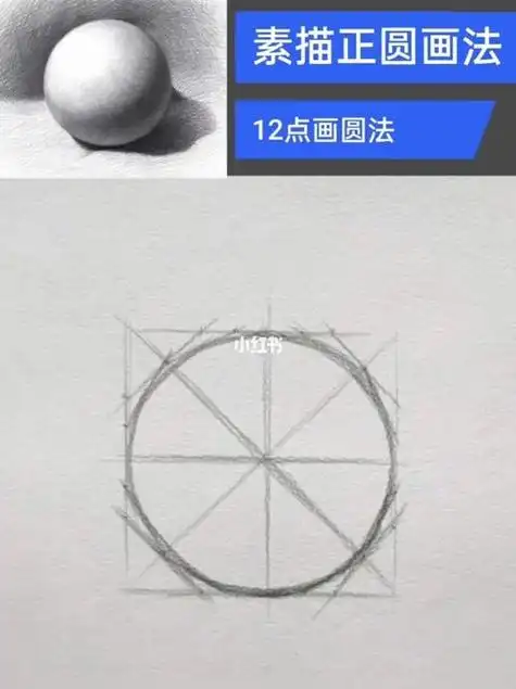 素描圆怎么画圆怎么画素描步骤