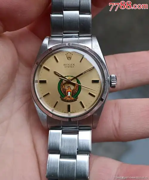 二手手表瑞士古董劳力士阿联酋王子中东大鹰面手卷机械表