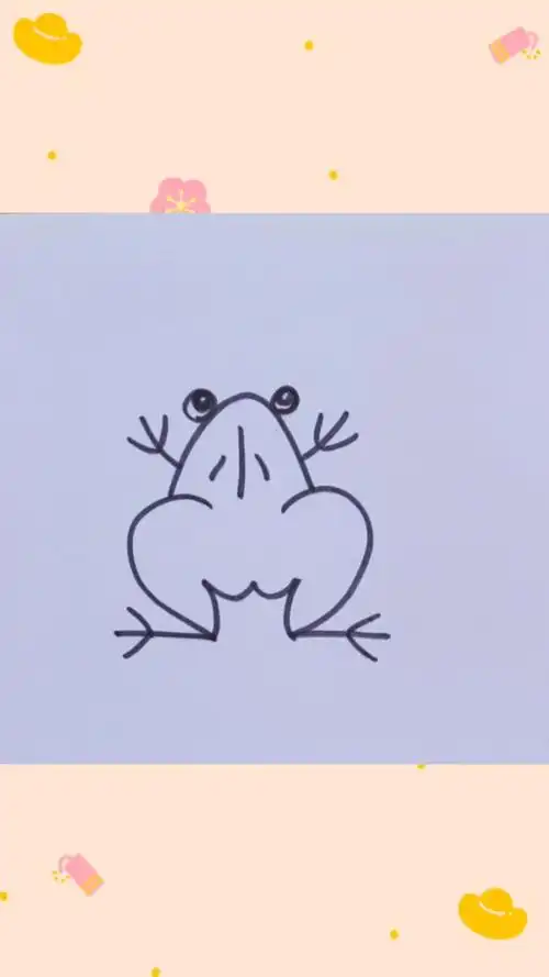 画画原来如此简单#画青蛙最简单的画法#画画#简笔画